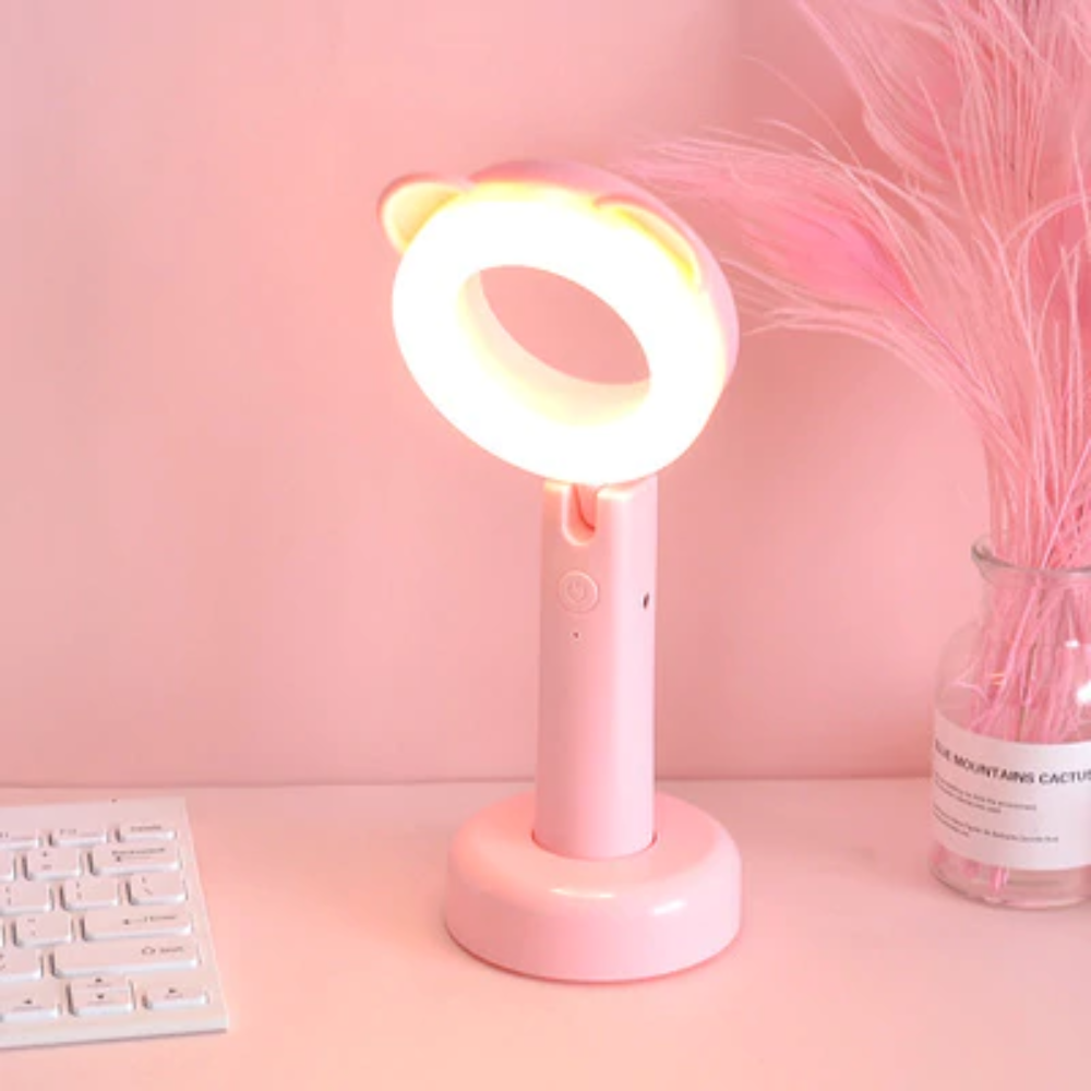Kawaii Bunny Rabbit or Bear Photography Selfie Ring Light USB Rechargeable