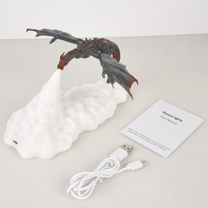 3D Dragon Table Lamp (5 Colors) Rechargeable