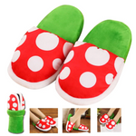 Piranha Plant Slippers With Storage Pipe