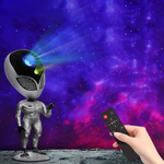 LED Projection Out Space Alien Table Lamp