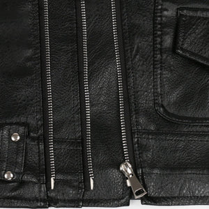 Biker Vintage Zipper Leather Vest (Size M-5XL)