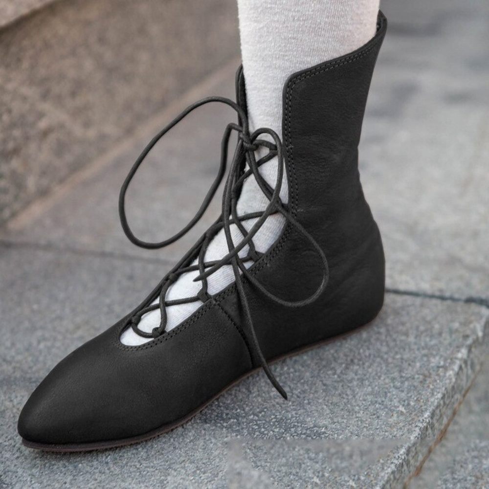 Medieval Renaissance Fairy Leather Boots (2 Colors) 10 Sizes