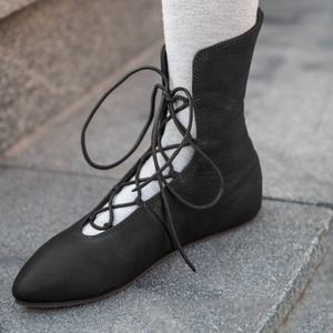 Medieval Renaissance Fairy Leather Boots (2 Colors) 10 Sizes