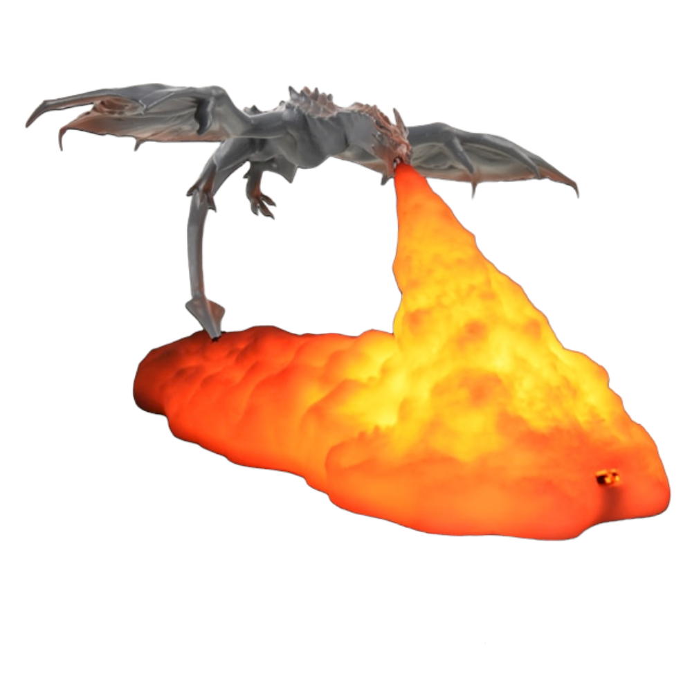 3D Dragon Table Lamp (5 Colors) Rechargeable