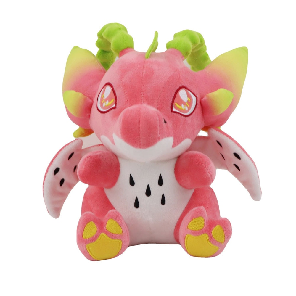 Kawaii Dragon Fruit Pitaya Dino Stuffed Animal Pillow Plush