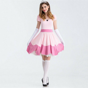 Pink Princess Knee Dress Costume Set (S-2XL)