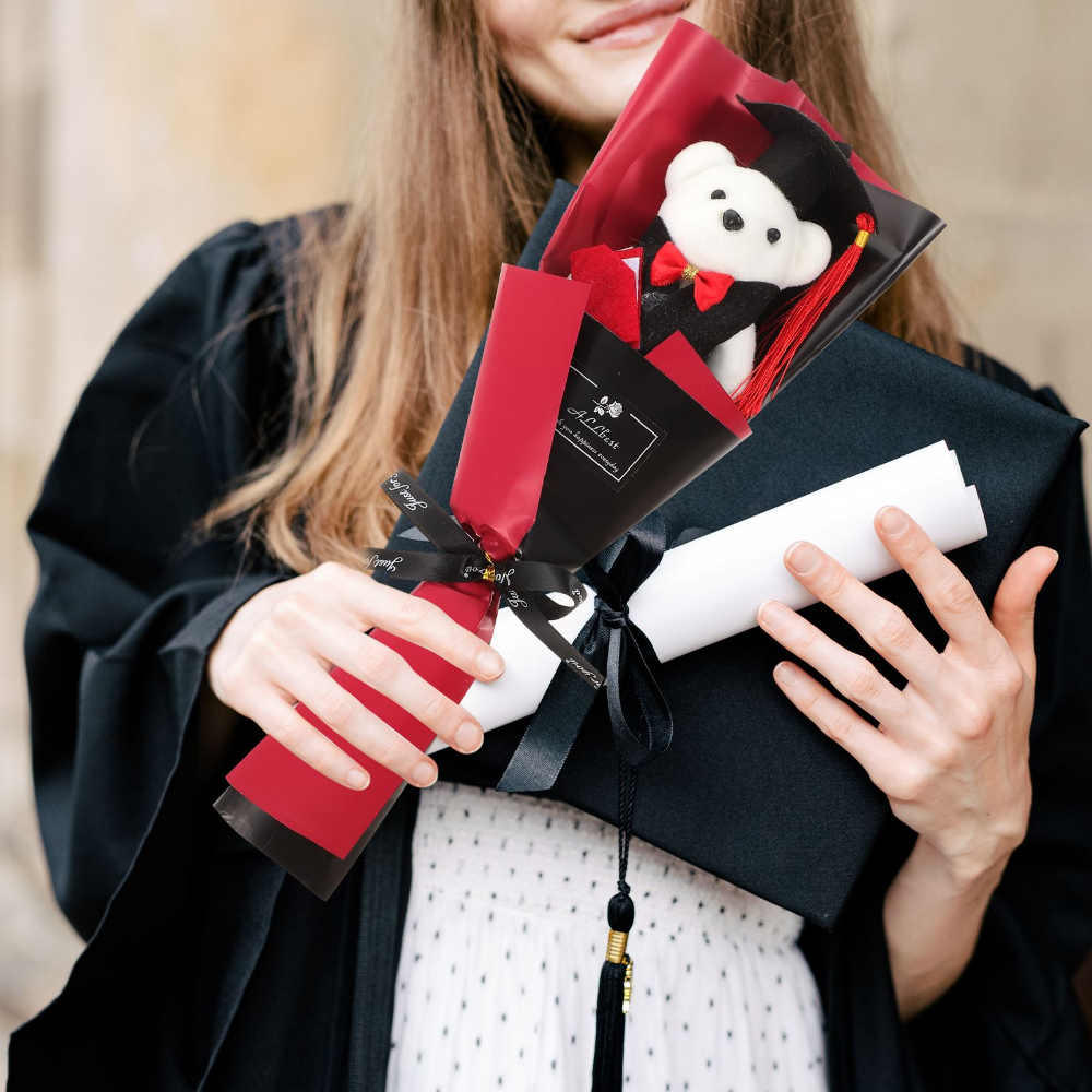 Teddy Bear Graduation Bouquet Plush (2 Colors)