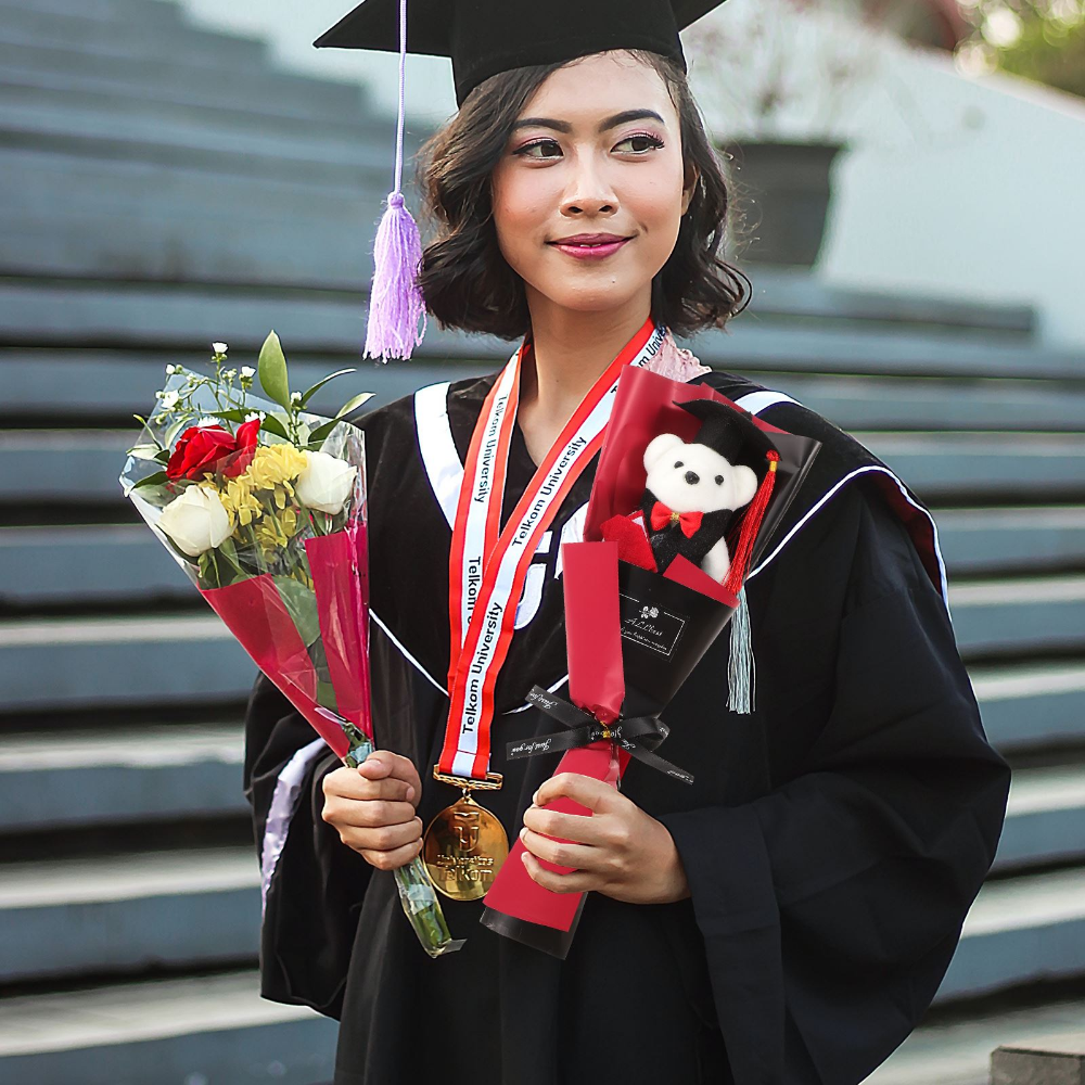 Teddy Bear Graduation Bouquet Plush (2 Colors)