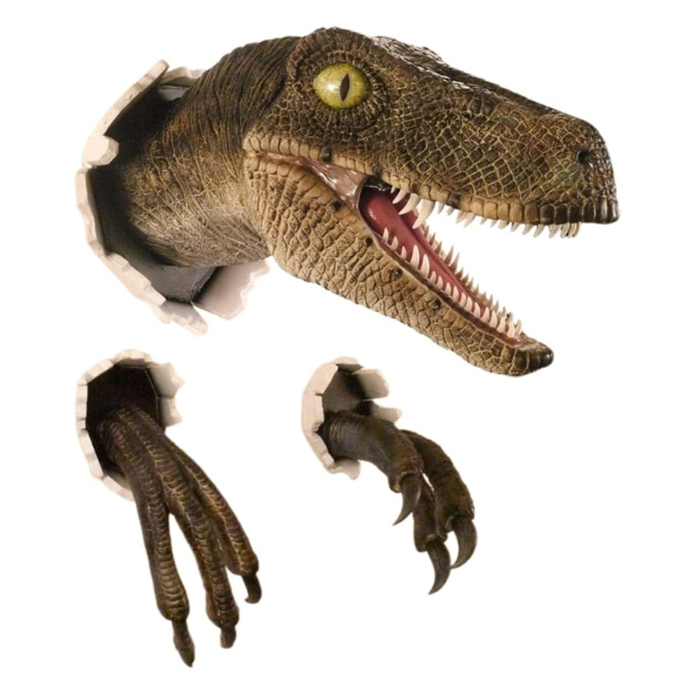 3D Dinosaur Foam Head Wall Mount (2 Colors)