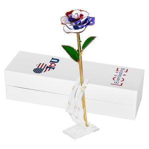 Preserved 24k Gold Long Stem Immortal Rose (16 Colors)