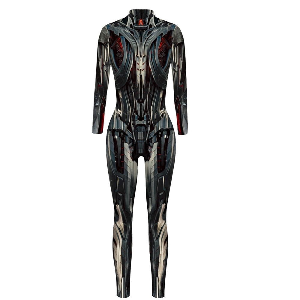 Robot Cyberpunk Bodysuit Costume (20 Colors) S-XL