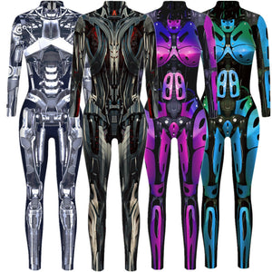 Robot Cyberpunk Bodysuit Costume (20 Colors) S-XL