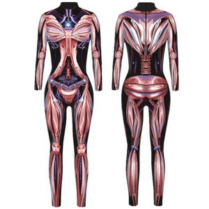 Robot Cyberpunk Bodysuit Costume (20 Colors) S-XL