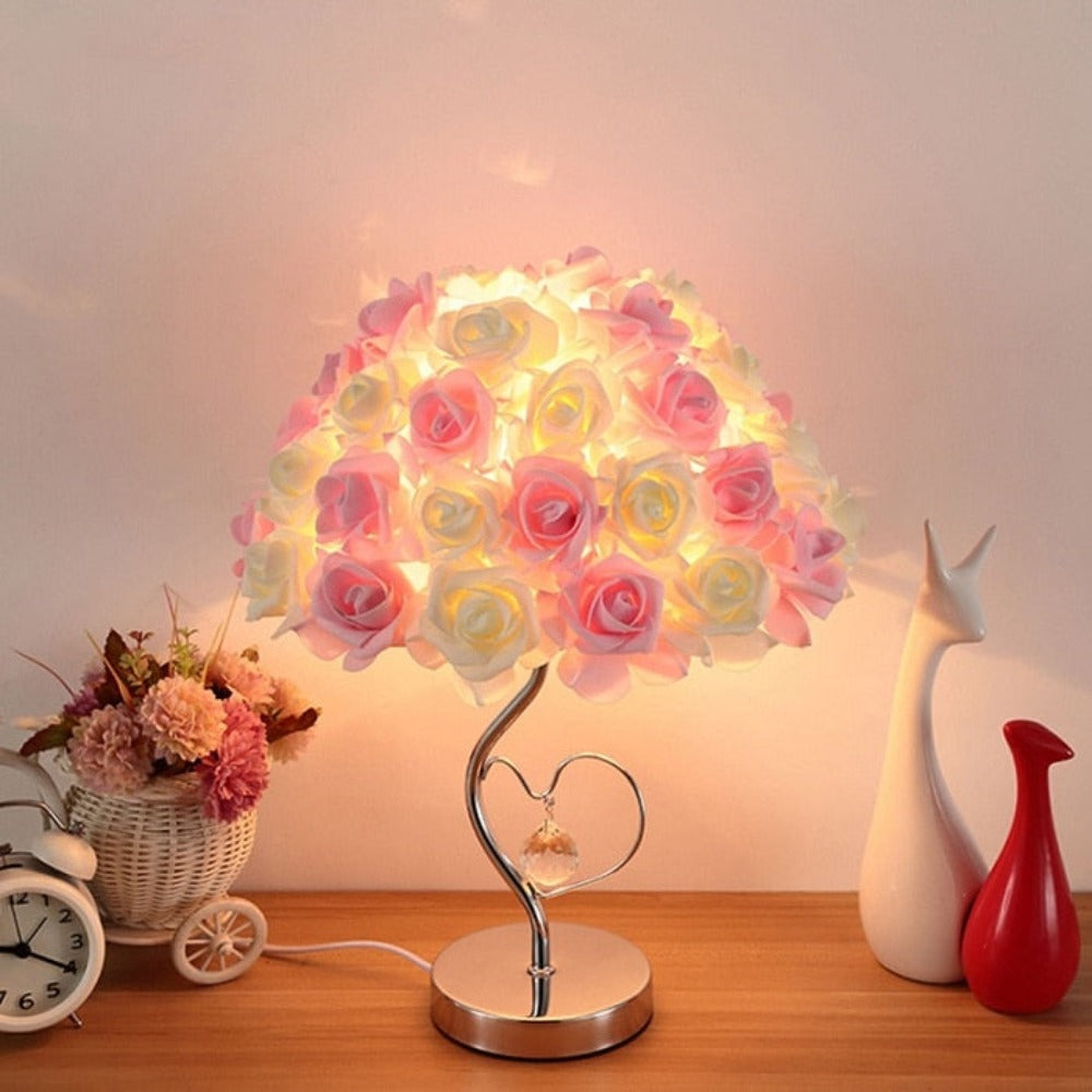 Rose Flower Heart Light Lamp (3 Colors)