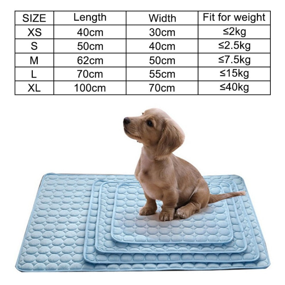 Pet Mat Sleeping Cooling Pad (4 Colors) XS-2XL