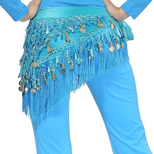 Belly Dance Hip Scarf Tassel Wrap Belt Skirts (9 Colors)
