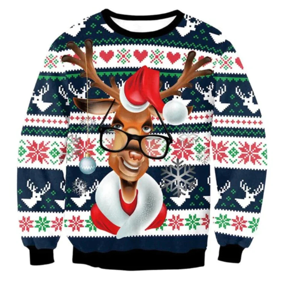 3D Ugly Christmas Sweater (25 Style) S-XL