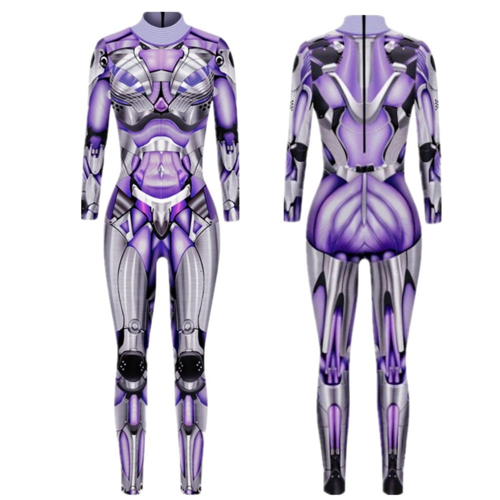 Robot Cyberpunk Bodysuit Costume (20 Colors) S-XL