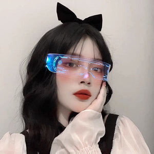 LED Visor Cyberpunk Glasses (4 Style)