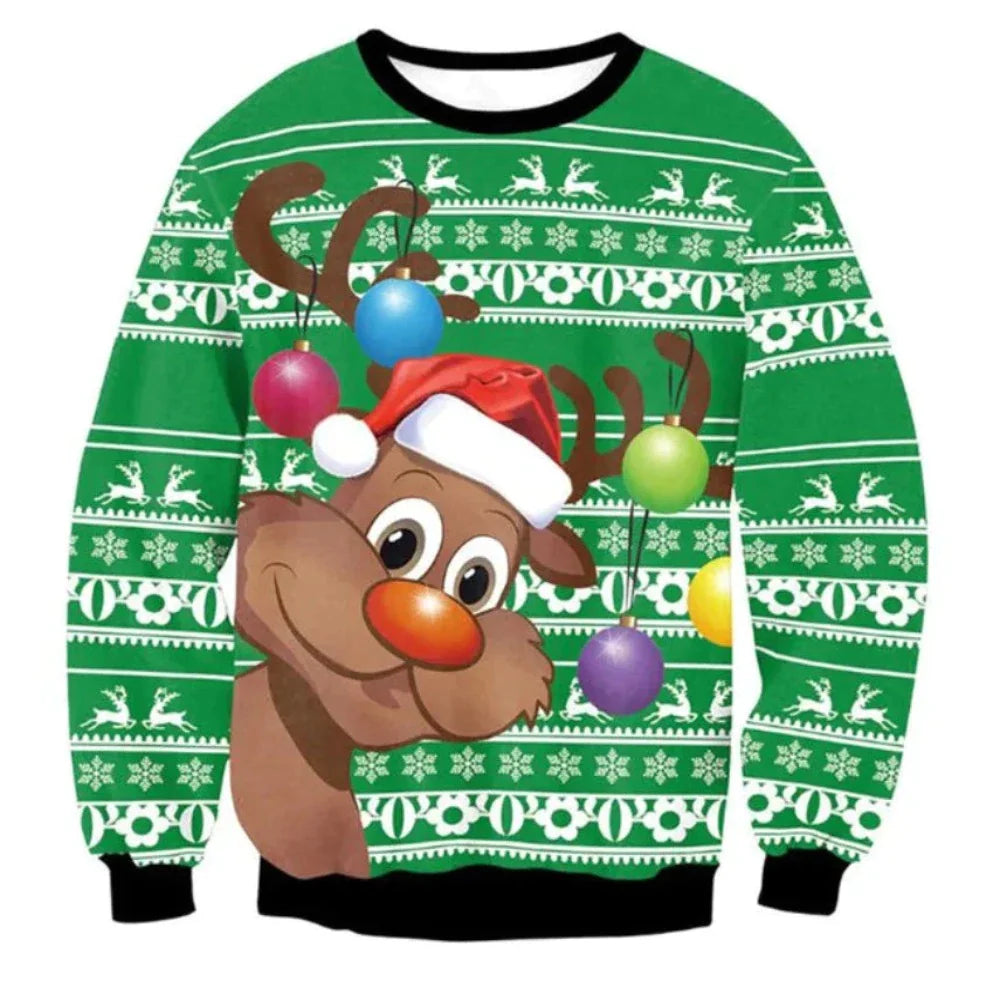 3D Ugly Christmas Sweater (25 Style) S-XL