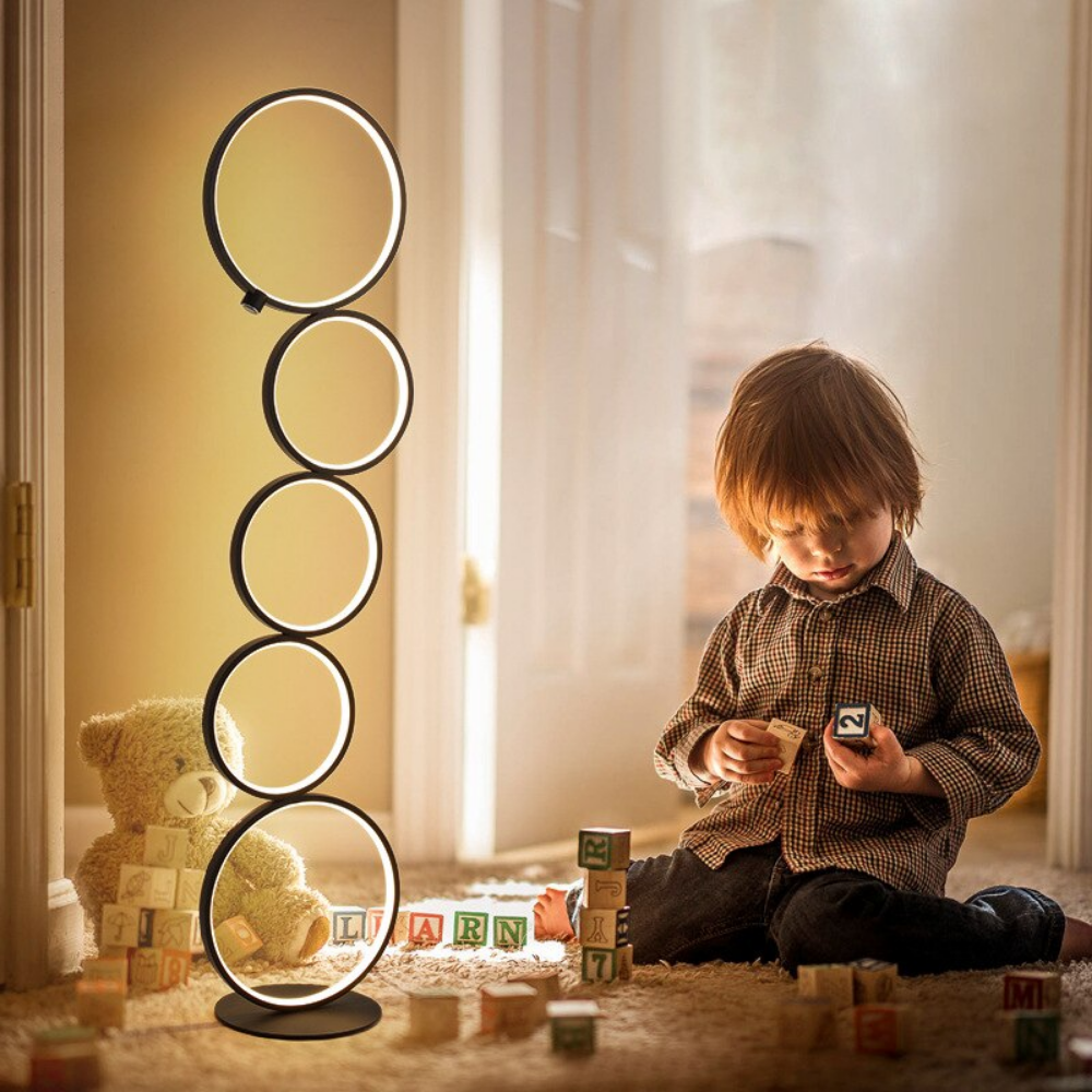 Corner Ring Light Stand Lamp (3 Colors)