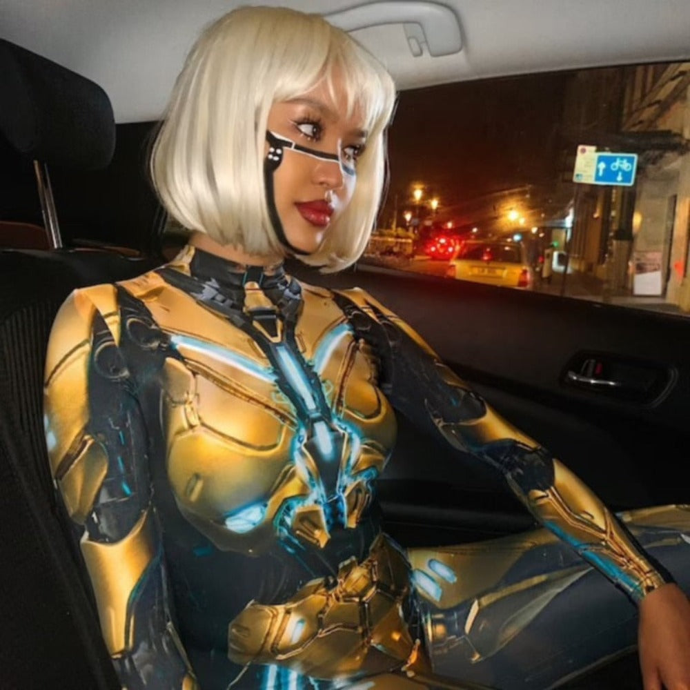 3D Sci-Fi Cyberpunk Bodysuit Costume (20 Styles) S-XL