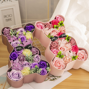 Bear Immortal Enchanted Rose Soap Flower (3 Colors)