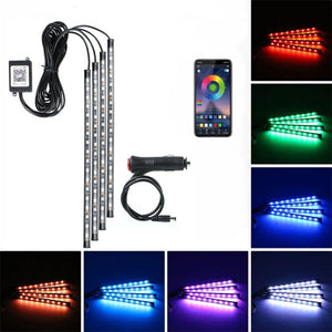 Interior Auto Car LED Lights (16 Options) w/ Remote APP Control