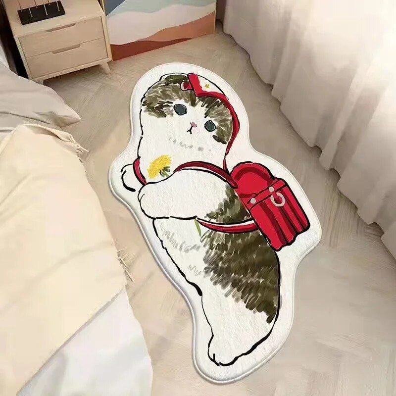Kawaii Cat Non-slip Rug (25 Style) Size S-L