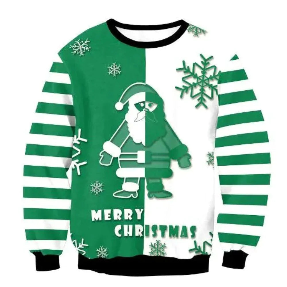 3D Ugly Christmas Sweater (25 Style) S-XL
