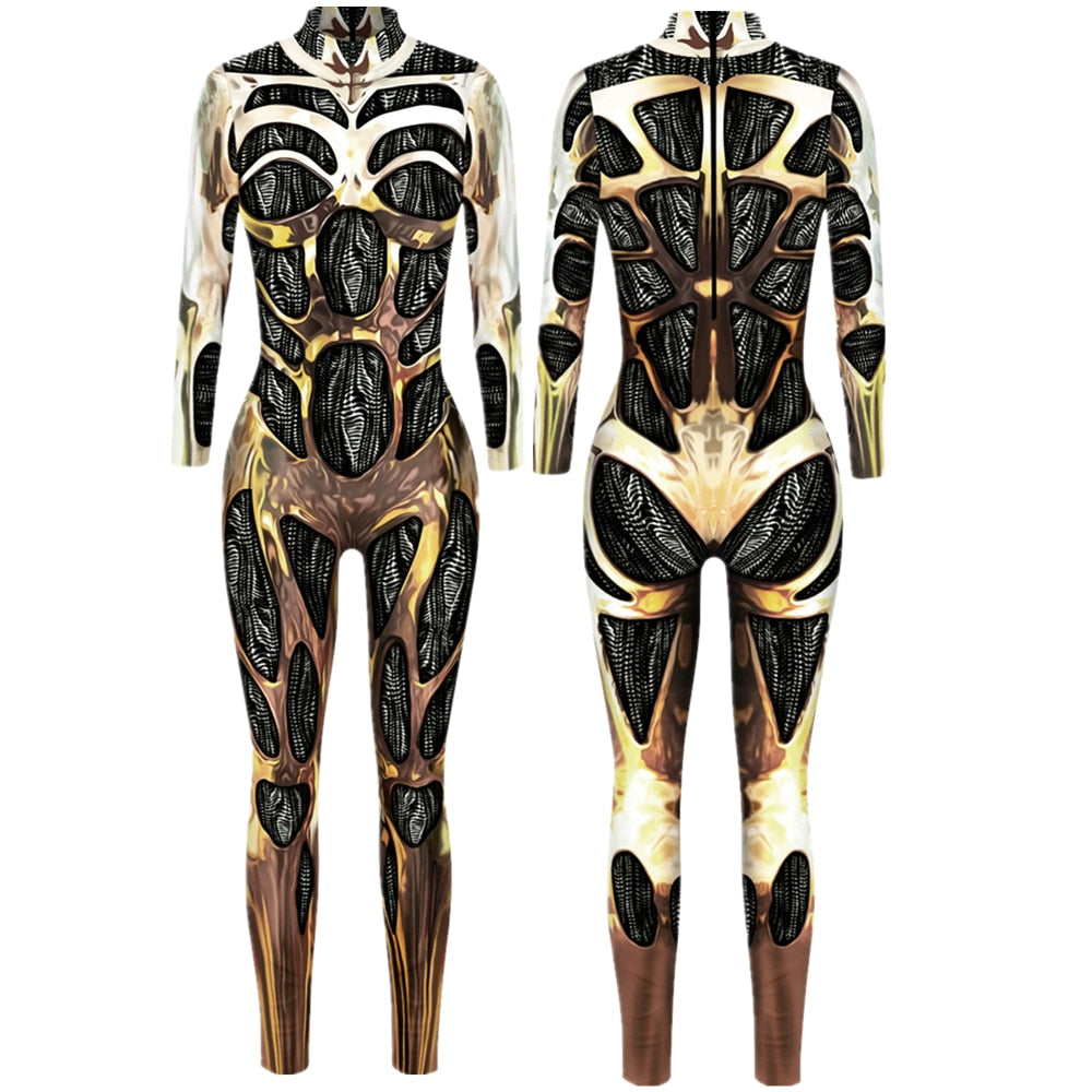 Robot Cyberpunk Bodysuit Costume (20 Colors) S-XL
