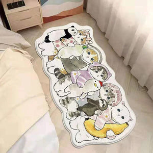 Kawaii Cat Non-slip Rug (25 Style) Size S-L