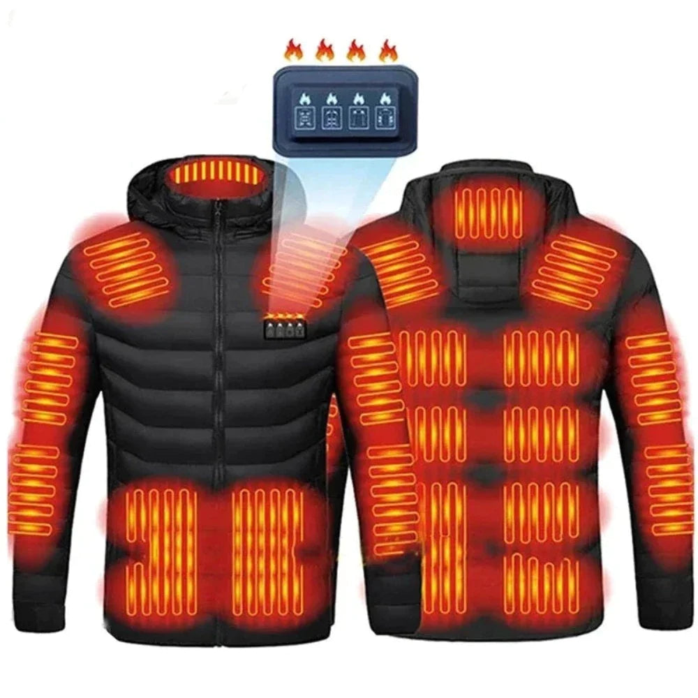 Heated Vest or Jacket (Size S-6XL) USB Power Bank Not Included