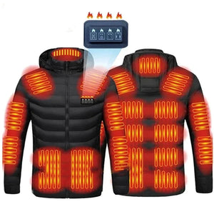 Heated Vest or Jacket (Size S-6XL) USB Power Bank Not Included