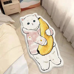 Kawaii Cat Non-slip Rug (25 Style) Size S-L