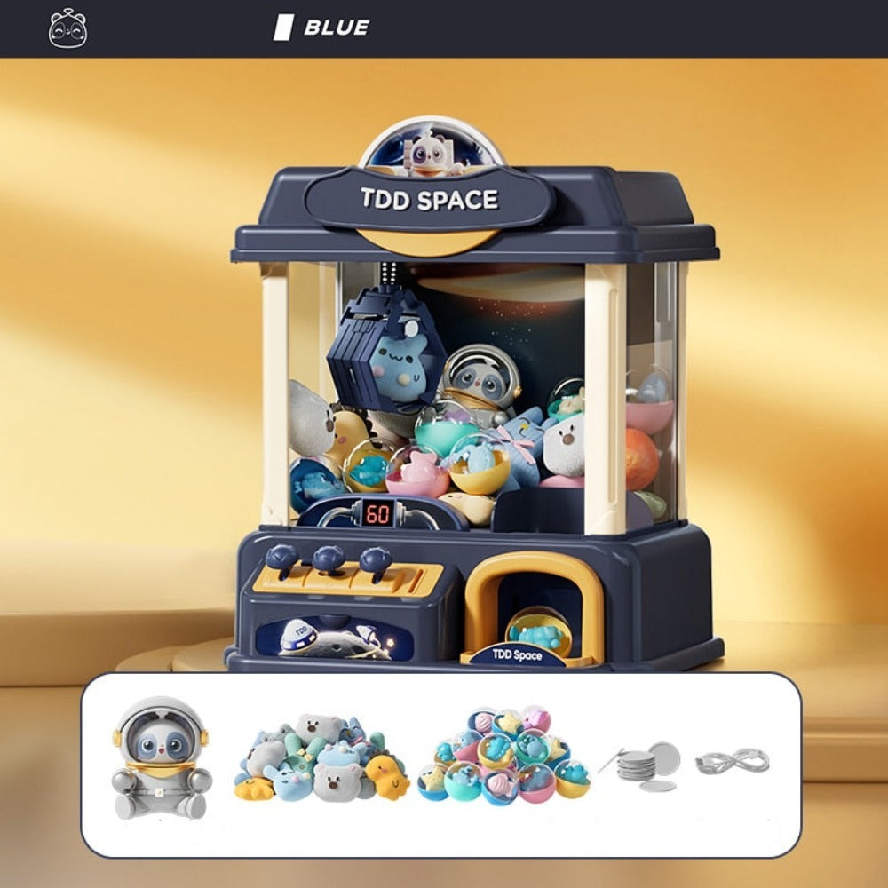 Mini Claw Machine Toy (2 Colors) Timed & Coin Operated - Toys Included