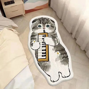 Kawaii Cat Non-slip Rug (25 Style) Size S-L