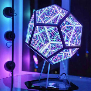 3D Dodecahedron Infinity Night Light Lamp