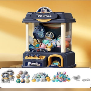 Mini Claw Machine Toy (2 Colors) Timed & Coin Operated - Toys Included