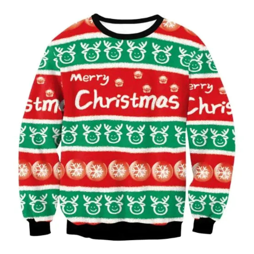 3D Ugly Christmas Sweater (25 Style) S-XL