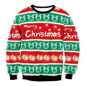 3D Ugly Christmas Sweater (25 Style) S-XL