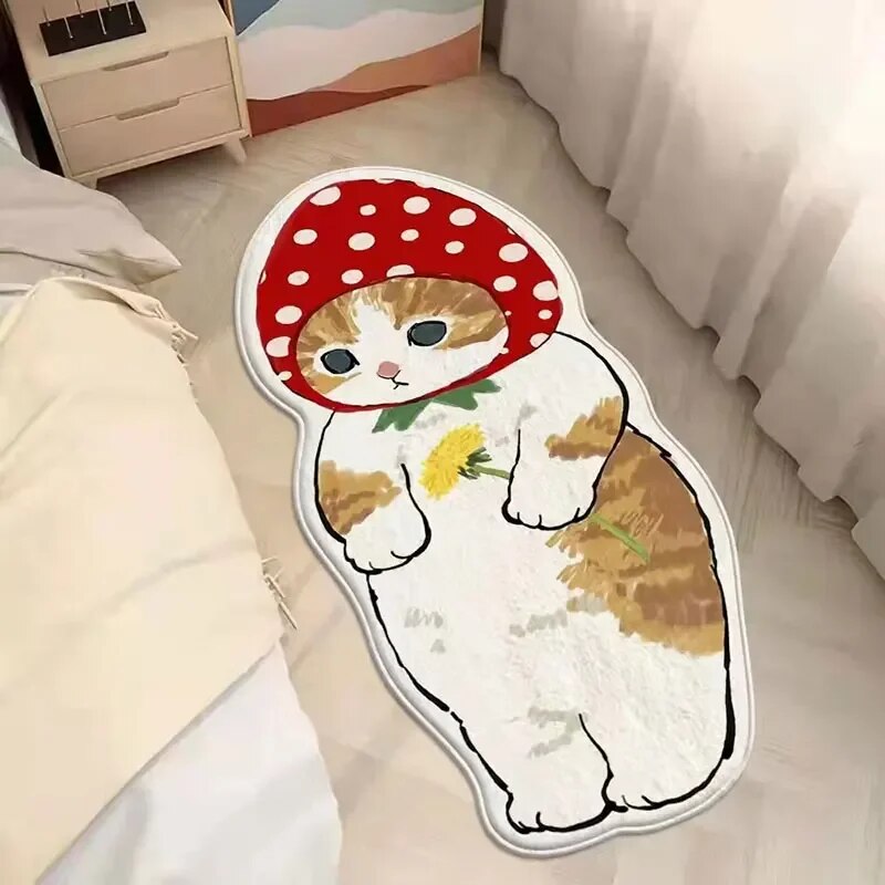Kawaii Cat Non-slip Rug (25 Style) Size S-L