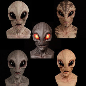 Realistic Alien Halloween Mask (6 Styles) One Size Fits Most