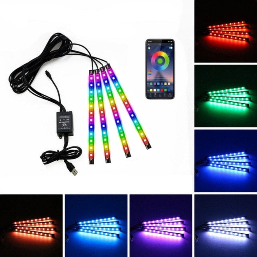 Interior Auto Car LED Lights (16 Options) w/ Remote APP Control