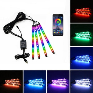 Interior Auto Car LED Lights (16 Options) w/ Remote APP Control
