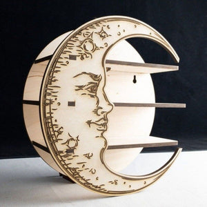 Crescent Moon Shelf Wall Storage Rack (4 Colors)