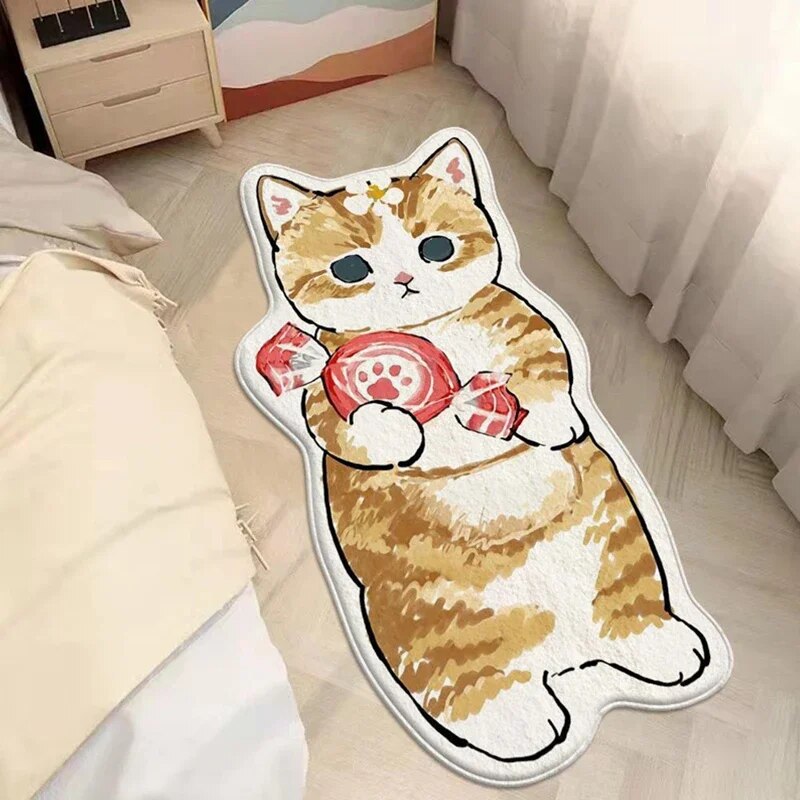 Kawaii Cat Non-slip Rug (25 Style) Size S-L