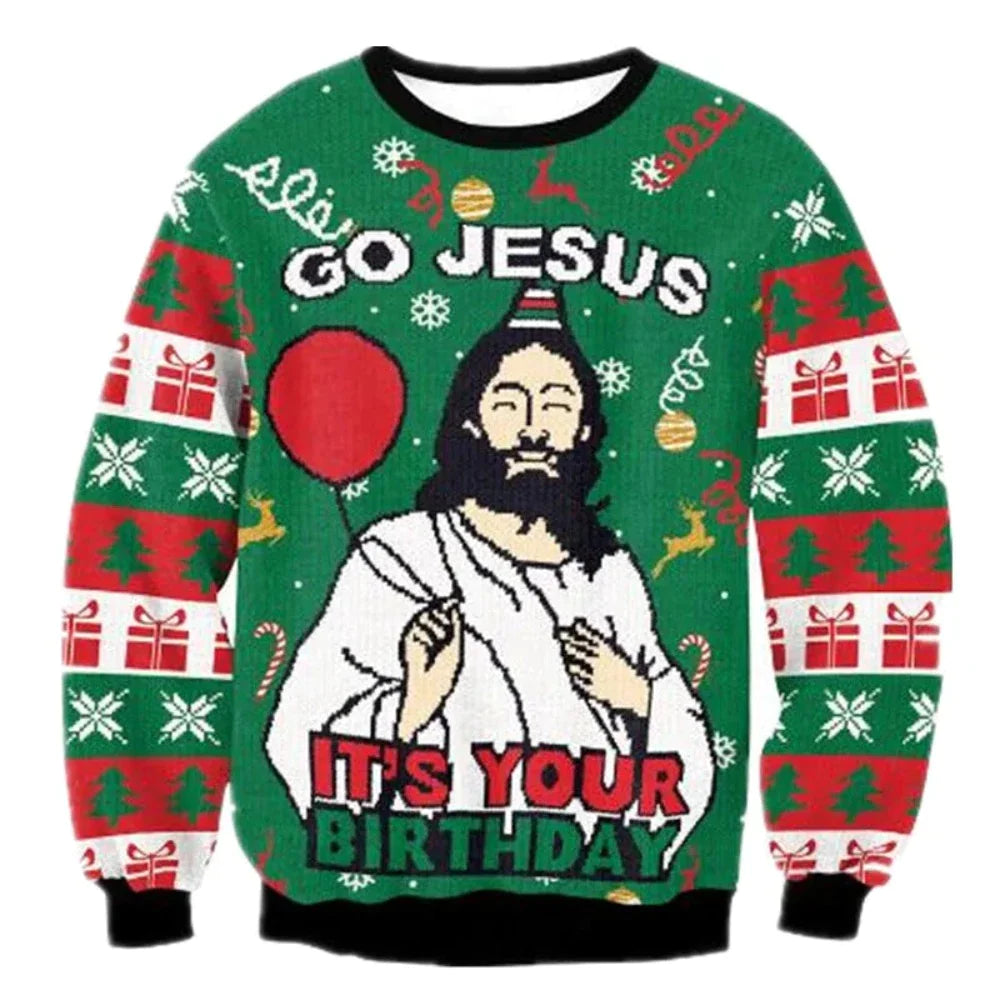 3D Ugly Christmas Sweater (25 Style) S-XL