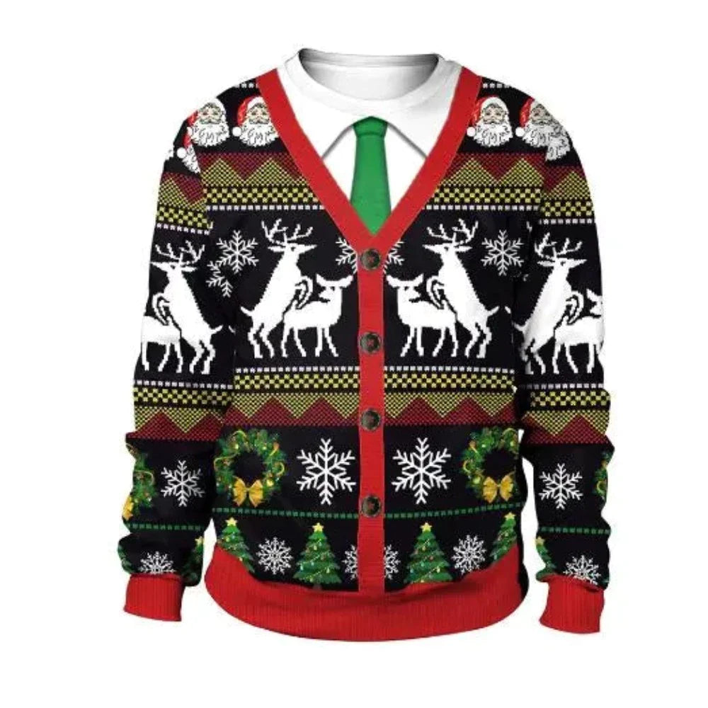 3D Ugly Christmas Sweater (25 Style) S-XL