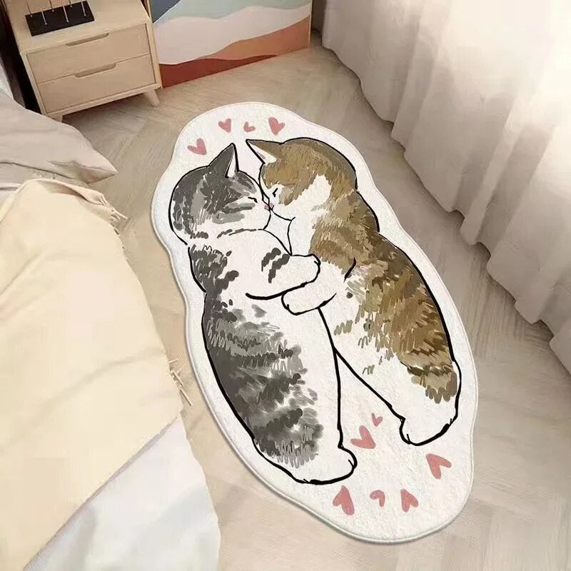 Kawaii Cat Non-slip Rug (25 Style) Size S-L